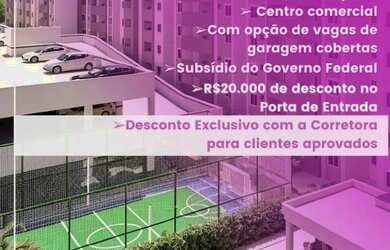 Imagem: O apartamento possui 2 Dormitórios, 1 Banheiro, 1 Vaga na garagem