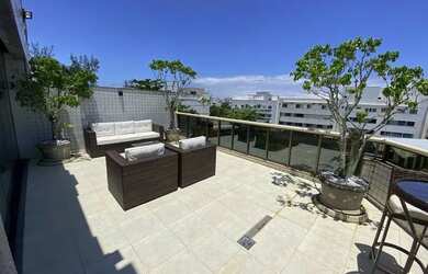 Imagem: O apartamento na cobertura possui 3 Dormitórios, 5 Banheiros