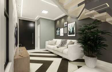 Imagem: A casa em condomínio possui 3 Dormitórios, 4 Banheiros, 2