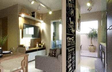 Imagem: O apartamento possui 2 Dormitórios, 1 Banheiro, 36m² de Área