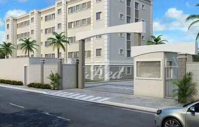 Imagem: O apartamento possui 2 Dormitórios, 1 Banheiro, 1 Vaga na garagem