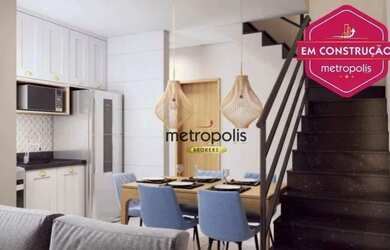 Imagem: O apartamento na cobertura possui 2 Dormitórios, 2 Banheiros