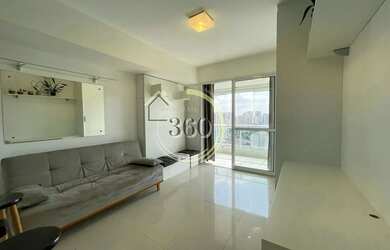 Imagem: O apartamento possui 1 Dormitório, 1 Banheiro, 1 Vaga na garagem