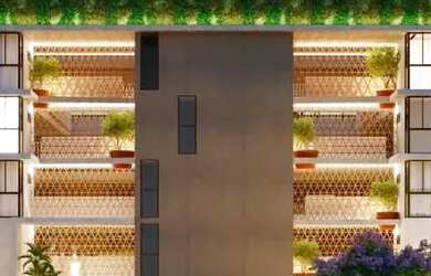 Imagem: O apartamento possui 1 Dormitório, 1 Banheiro, 1 Vaga na garagem