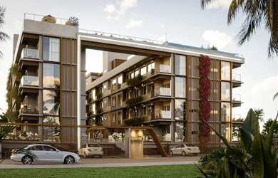 Imagem: O apartamento possui 1 Dormitório, 1 Banheiro, 1 Vaga na garagem