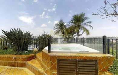 Imagem: O apartamento na cobertura possui 4 Dormitórios, 5 Banheiros