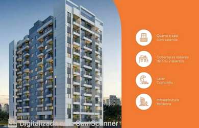 Imagem: O apartamento possui 1 Dormitório, 1 Banheiro, 1 Vaga na garagem