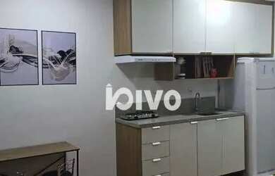 Imagem: O apartamento possui 1 Dormitório, 1 Banheiro e 27m² de Área