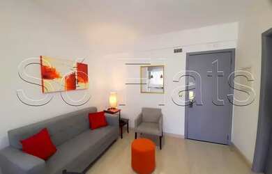 Imagem 4: Flat na Rua Funchal totalmente mobiliado, com cozinha completa para locação....