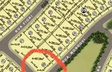 Imagem: O terreno possui 467m² de Área e está localizado em Jardins