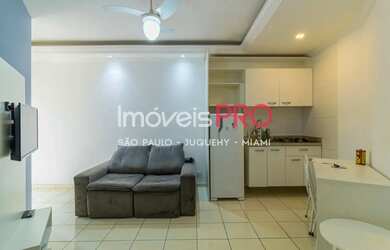 Imagem: O apartamento possui 1 Dormitório, 1 Banheiro, 1 Vaga na garagem