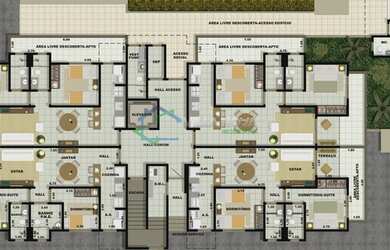 Imagem: O apartamento possui 2 Dormitórios, 2 Banheiros, 1 Vaga na