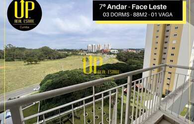 Imagem: O apartamento possui 3 Dormitórios, 2 Banheiros, 1 Vaga na