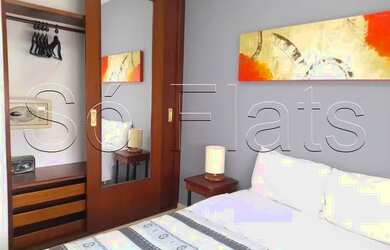 Imagem 9: Flat na Rua Funchal totalmente mobiliado, com cozinha completa para locação....