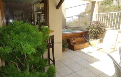 Imagem: O apartamento na cobertura possui 4 Dormitórios, 3 Banheiros