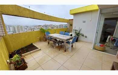 Imagem: O apartamento na cobertura possui 3 Dormitórios, 3 Banheiros