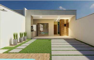 Imagem: A casa possui 3 Dormitórios, 3 Banheiros, 3 Vagas na garagem