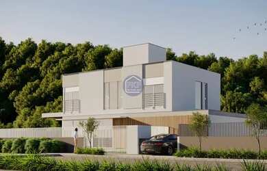 Imagem: A casa possui 4 Dormitórios, 4 Banheiros, 2 Vagas na garagem