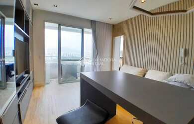 Imagem: O apartamento possui 2 Dormitórios, 1 Banheiro, 2 Vagas na