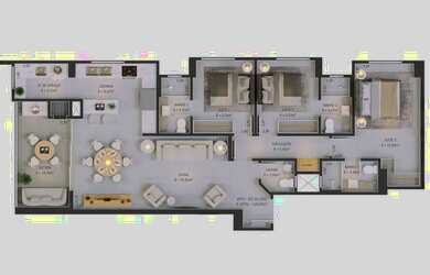 Imagem 14: Apartamento 03 suítes com Vista Mar no Balneário Rincão Residencial Horizon