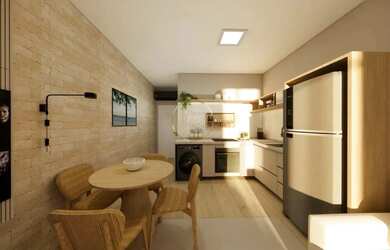 Imagem: O studio possui 1 Dormitório, 1 Banheiro, 1 Vaga na garagem