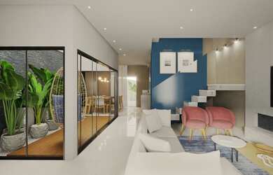 Imagem: A casa em condomínio possui 3 Dormitórios, 4 Banheiros, 2