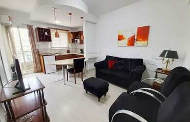 Imagem 2: Flat na Rua Funchal totalmente mobiliado, com cozinha completa para locação....