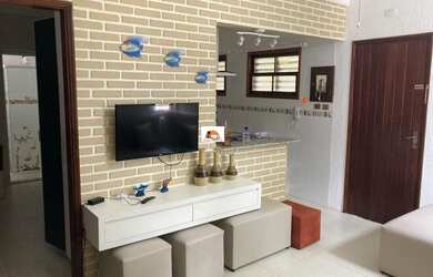 Imagem: O apartamento possui 1 Dormitório, 2 Banheiros, 1 Vaga na garagem