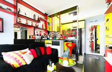 Imagem: O apartamento possui 1 Dormitório, 1 Banheiro, 1 Vaga na garagem