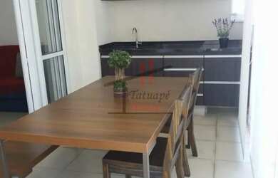 Imagem: O apartamento possui 1 Dormitório, 1 Banheiro, 1 Vaga na garagem