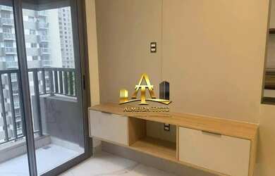 Imagem: O apartamento possui 1 Dormitório, 2 Banheiros, 1 Vaga na garagem