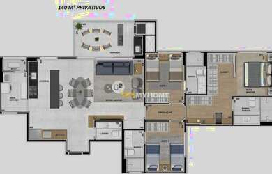 Imagem 16: Apartamento à venda, 138 m² por R$ 1.552.000,00 - Água Verde - Curitiba/PR