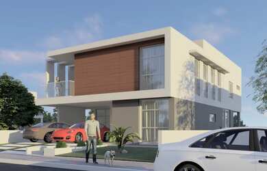 Imagem: A casa em condomínio possui 5 Dormitórios, 5 Banheiros, 2