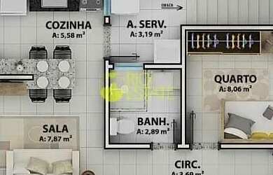 Imagem 16: Casa 2 quartos COM SUÍTE, 54m2, Roma -- Volta Redonda/RJ