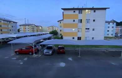 Imagem: O apartamento possui 2 Dormitórios, 1 Banheiro, 1 Vaga na garagem