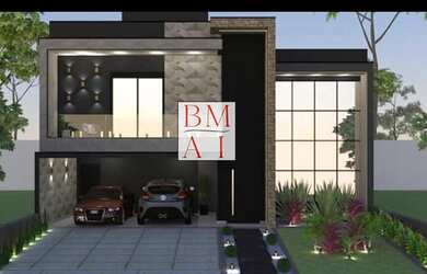 Imagem: A casa em condomínio possui 3 Dormitórios, 5 Banheiros, 4