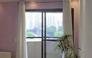 Imagem: O apartamento possui 1 Dormitório, 1 Banheiro, 1 Vaga na garagem