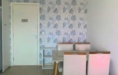 Imagem: O apartamento possui 1 Dormitório, 1 Banheiro, 1 Vaga na garagem