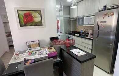 Imagem: O apartamento possui 2 Dormitórios, 1 Banheiro, 1 Vaga na garagem