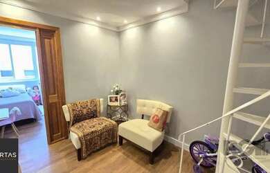 Imagem: O apartamento na cobertura possui 3 Dormitórios, 2 Banheiros