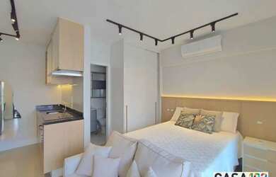 Imagem: O apartamento possui 1 Dormitório, 1 Banheiro, 32m² de Área