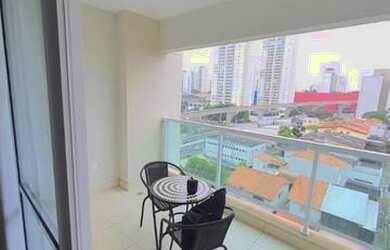 Imagem: O apartamento possui 1 Dormitório, 2 Banheiros, 1 Vaga na garagem