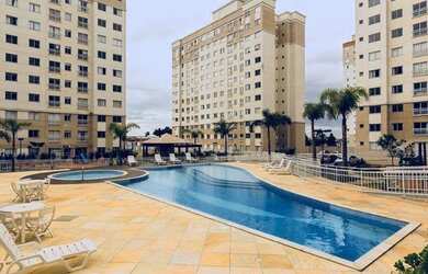 Imagem: O apartamento possui 2 Dormitórios, 1 Banheiro, 1 Vaga na garagem