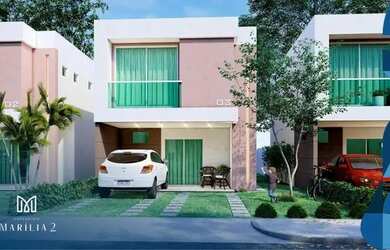 Imagem: A casa em condomínio possui 3 Dormitórios, 2 Banheiros, 108m²