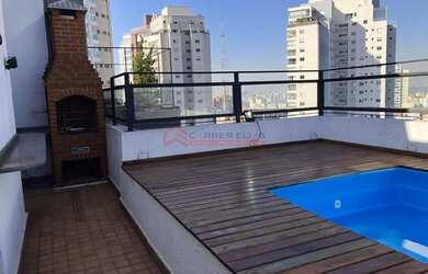 Imagem: O apartamento na cobertura possui 3 Dormitórios, 3 Banheiros