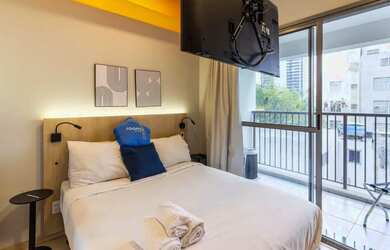 Imagem: O apartamento possui 1 Dormitório, 1 Banheiro, 30m² de Área