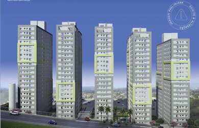 Imagem: O apartamento possui 1 Dormitório, 1 Banheiro, 1 Vaga na garagem