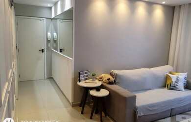 Imagem: O apartamento possui 1 Dormitório, 3 Banheiros, 1 Vaga na garagem