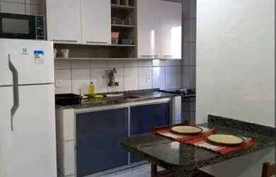 Imagem: O apartamento possui 1 Dormitório, 1 Banheiro, 1 Vaga na garagem