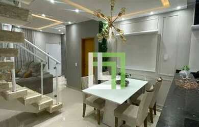 Imagem: A casa possui 3 Dormitórios, 3 Banheiros, 2 Vagas na garagem